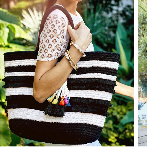 🆕 Taj Tote - Black/Cream - Picture 2 of 5